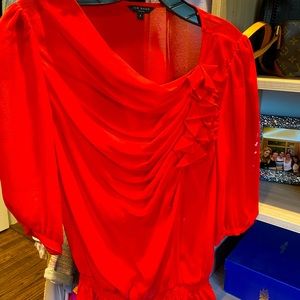 Ted baker red blouse